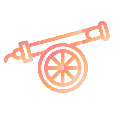 Topçu modern ikon vektör illüstrasyonu 