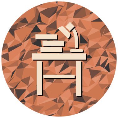 Ahşap masa. Web simgesi