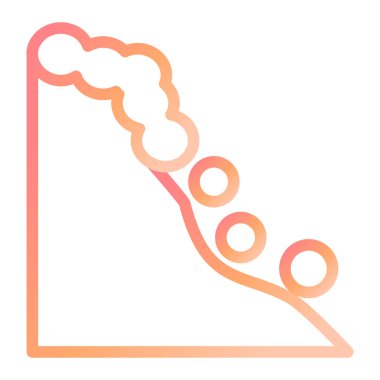 Saç. Web simgesi basit illüstrasyon