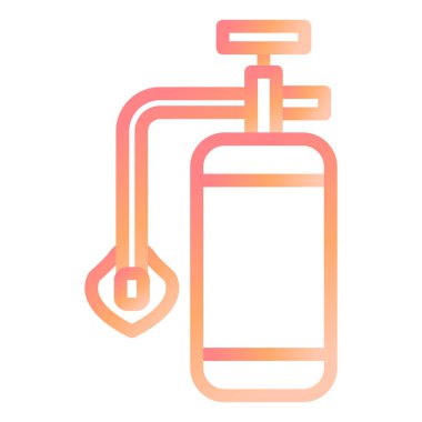 Oksijen Tankı modern simge vektör illüstrasyonu 