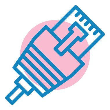 Yuvarlak. Web simgesi basit illüstrasyon