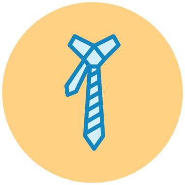 Kravat. Web simgesi basit illüstrasyon