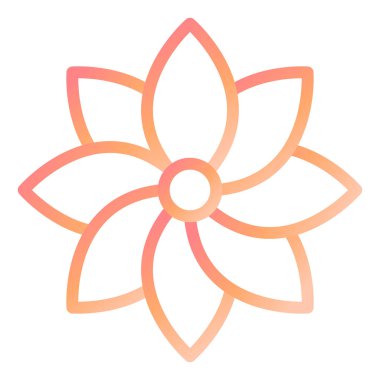 Çiçek. Web simgesi basit illüstrasyon