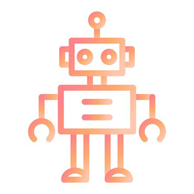 robot ikon vektör illüstrasyonu