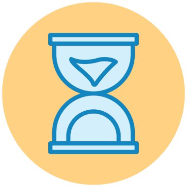 Kum saati. Web simgesi basit tasarım