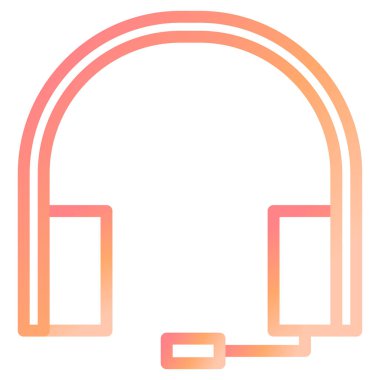 kulaklıklar modern simge vektör illüstrasyonu 