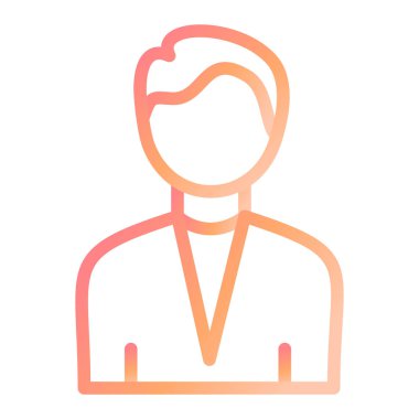 avatar. Web simgesi vektör illüstrasyonu