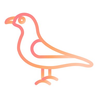 Martı. Web simgesi basit illüstrasyon 