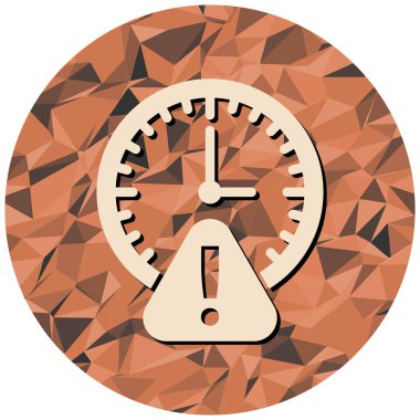 Saat simgesi vektör illüstrasyonu