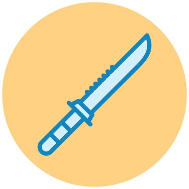 Bıçak. Web simgesi basit illüstrasyon