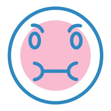 Yüz ifadesi vektör illüstrasyonu