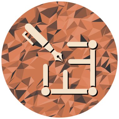 Bir saat simgesinin vektör illüstrasyonu