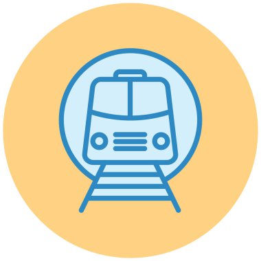 tren simgesi vektör illüstrasyonu