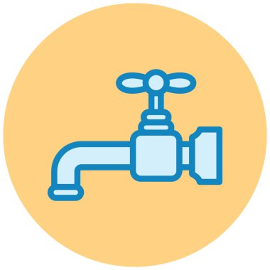 su musluğu vektör simgesi