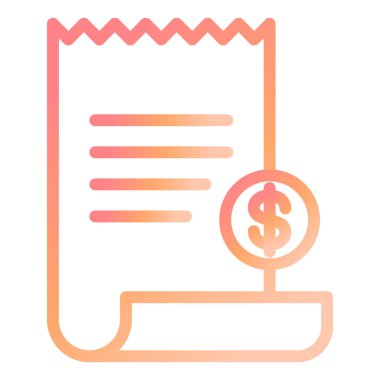 Bill modern simge vektör illüstrasyonu 