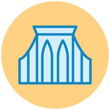 Bina. Web simgesi basit illüstrasyon