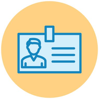 Kimlik kartı. Basit resimleme