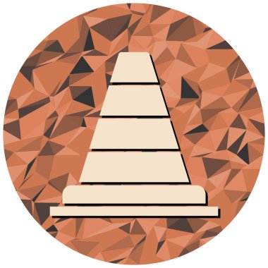 Bir koninin vektör illüstrasyonu