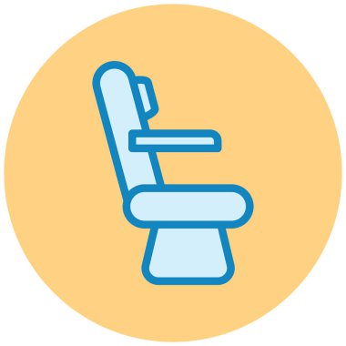 Sandalye. Web simgesi basit illüstrasyon