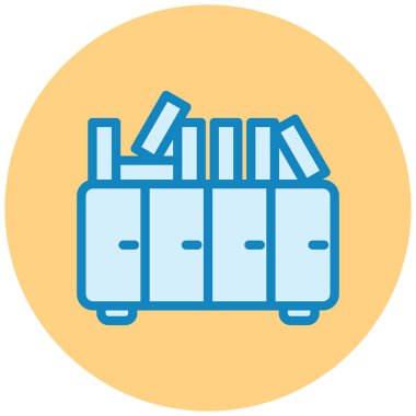 Mobilya. Web simgesi basit illüstrasyon