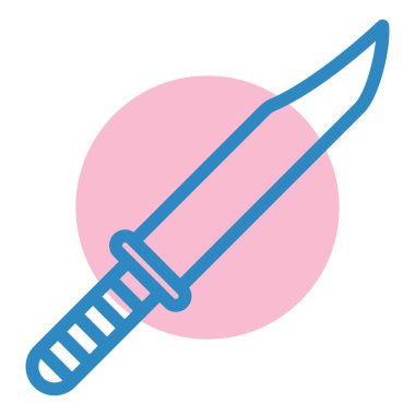 Bıçak. Web simgesi basit illüstrasyon