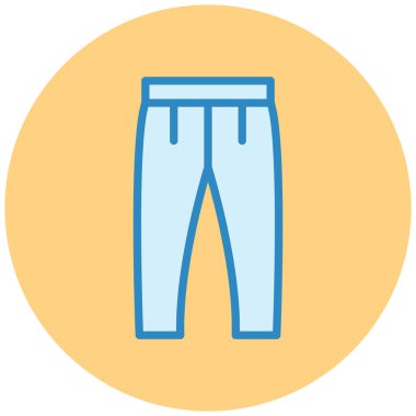 Pantolon. Web simgesi basit illüstrasyon