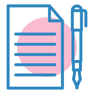 Belge. Web simgesi basit illüstrasyon