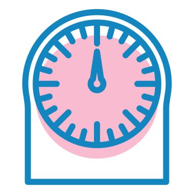 Saat. Web simgesi basit illüstrasyon