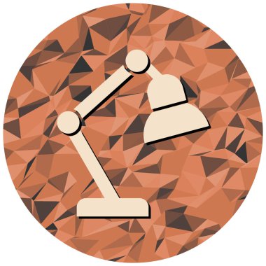 Beyaz arka plan, vektör, illüstrasyon izole lamba düz simgesi