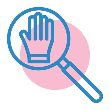 Büyüteç simgesi. Web için basit arama vektör simgeleri çizimi