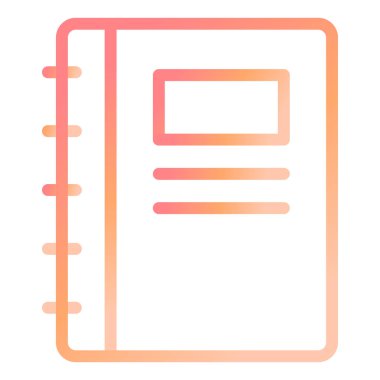 Not defteri. Web simgesi basit illüstrasyon 