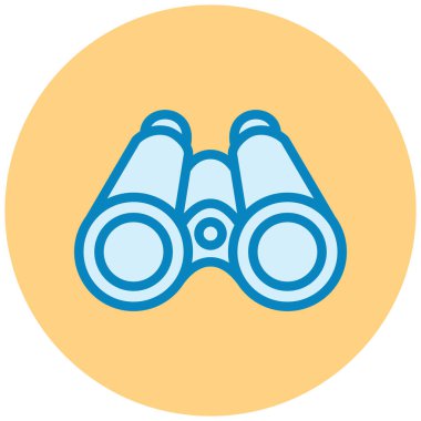 Dürbün. Web simgesi basit tasarım