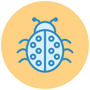 Böcek. Web simgesi basit illüstrasyon