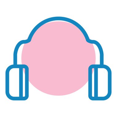 Kulaklık. Web simgesi basit illüstrasyon