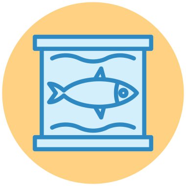 Balık. Web simgesi basit illüstrasyon