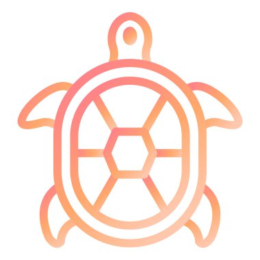 Kaplumbağa. Web simgesi basit illüstrasyon 