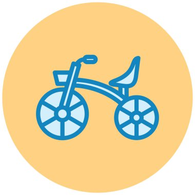 Bisiklet. Web simgesi basit illüstrasyon