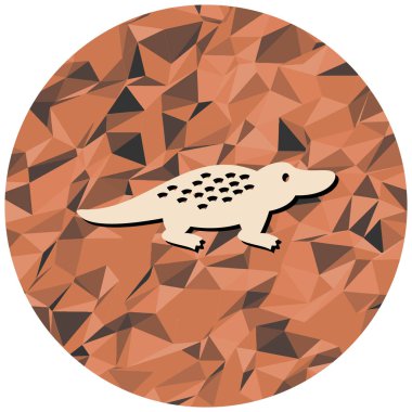 Bir hayvanın vektör çizimi 