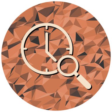 Saatin vektör illüstrasyonu modern simge