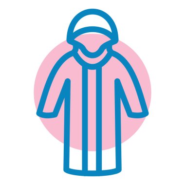 Ceket. Web simgesi basit illüstrasyon