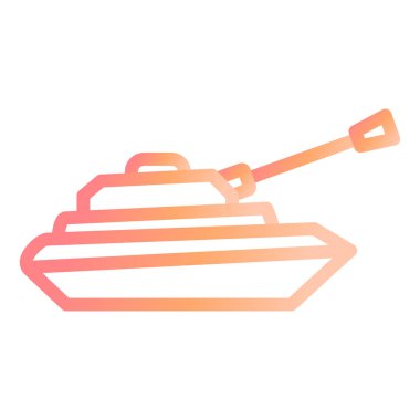 tank. Web simgesi basit illüstrasyon