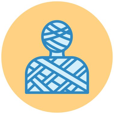 Kasklı bir kadının vektör çizimi