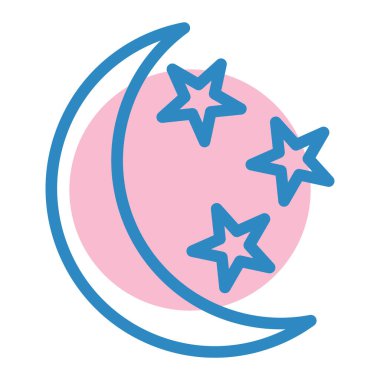 Ay simgesi, vektör illüstrasyonu