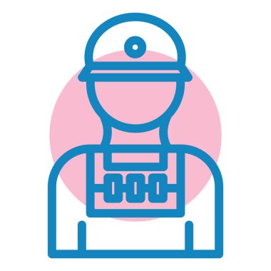 Bir insan simgesinin vektör illüstrasyonu