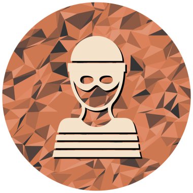 Maskeli bir adamın vektör çizimi