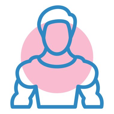 Man web simgesi basit illüstrasyon 