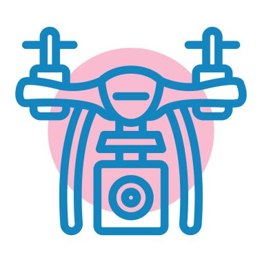 İHA simgesi, vektör illüstrasyonu