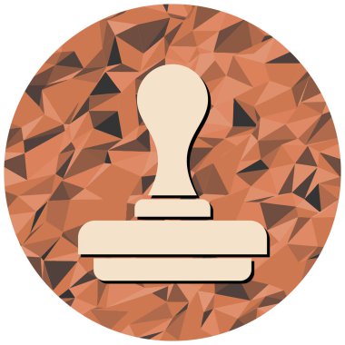 mühür simgesi, vektör illüstrasyonu