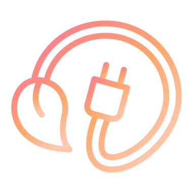 eco dolgu vektör çizgisi simgesi