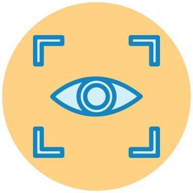 Göz. Web simgesi basit illüstrasyon